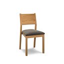Ellison Natural Oak Chair with Verona Chocolate Fabric Seat