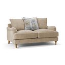Eloise 2 Seater Pillow Back Sofa in Marlan Caramel Fabric