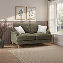 Eloise 2 Seater Sofa in Marlan Olive Green Fabric