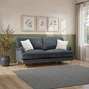 Eloise 3 Seater Sofa in Marlan Nero Fabric