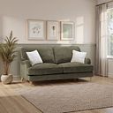 Eloise 3 Seater Sofa in Marlan Olive Green Fabric