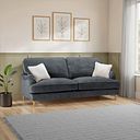 Eloise 4 Seater Sofa in Marlan Nero Fabric