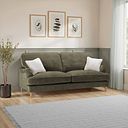 Eloise 4 Seater Sofa in Marlan Olive Green Fabric