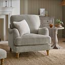 Eloise Armchair in Marlan Natural Fabric