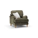 Eloise Armchair in Marlan Olive Green Fabric
