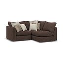 Elston 3 Seat Left Hand Modular Corner Sofa in Penny Cacao Fabric - Group 6