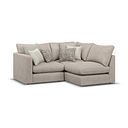 Elston 3 Seat Left Hand Modular Corner Sofa in Penny Mid Grey Fabric - Group 6