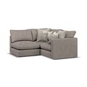 Elston 3 Seat Right Hand Modular Corner Sofa in Penny Clay Fabric - Group 7