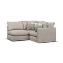 Elston 3 Seat Right Hand Modular Corner Sofa in Penny Mid Grey Fabric - Group 7