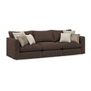 Elston 3 Seater Modular Sofa in Penny Cacao Fabric - Group 9