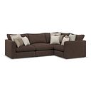 Elston 4 Seat Modular Left Hand Corner Sofa in Penny Cacao Fabric - Group 2