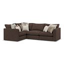 Elston 4 Seat Modular Right Hand Corner Sofa in Penny Cacao Fabric - Group 2