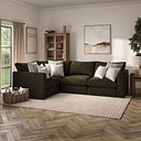 Elston 4 Seat Modular Right Hand Corner Sofa in Penny Forest Fabric - Group 2