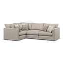 Elston 4 Seat Modular Right Hand Corner Sofa in Penny Mid Grey Fabric - Group 2