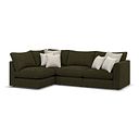 Elston 4 Seat Right Hand Modular Corner Sofa in Penny Forest Fabric - Group 5