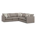 Elston 5 Seat Modular Corner Sofa in Penny Clay Fabric - Group 3