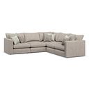 Elston 5 Seat Modular Corner Sofa in Penny Mid Grey Fabric - Group 3