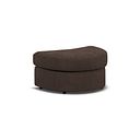 Elston Half Moon Footstool in Penny Cacao Fabric