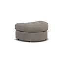 Elston Half Moon Footstool in Penny Clay Fabric