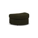 Elston Half Moon Footstool in Penny Forest Fabric