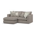 Elston Modular 2 Seater Left Hand Compact Chaise Sofa in Penny Clay Fabric - Group 12
