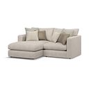Elston Modular 2 Seater Left Hand Compact Chaise Sofa in Penny Dove Fabric - Group 12