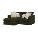 Elston Modular 2 Seater Left Hand Compact Chaise Sofa in Penny Forest Fabric - Group 12