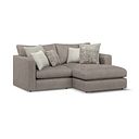Elston Modular 2 Seater Right Hand Compact Chaise Sofa in Penny Clay Fabric - Group 13