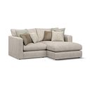 Elston Modular 2 Seater Right Hand Compact Chaise Sofa in Penny Dove Fabric - Group 13