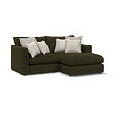 Elston Modular 2 Seater Right Hand Compact Chaise Sofa in Penny Forest Fabric - Group 13