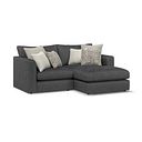 Elston Modular 2 Seater Right Hand Compact Chaise Sofa in Penny Whisp Fabric - Group 13