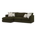 Elston Modular 3 Seater Left Hand Chaise Sofa in Penny Forest Fabric - Group 14