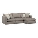 Elston Modular 3 Seater Right Hand Chaise Sofa in Penny Clay Fabric - Group 15