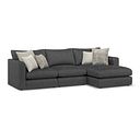 Elston Modular 3 Seater Right Hand Chaise Sofa in Penny Whisp Fabric - Group 15