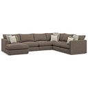 Elston Modular 6 Seater Left Hand Corner Sofa with Chaise in Penny Burrow Fabric - Group 18