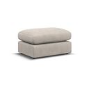 Elston Small Fender Footstool in Penny Dove Fabric