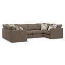 Elston Small U-Shape Modular Corner Sofa in Penny Burrow Fabric - Group 10