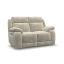 Emerson 2 Seater Electric Recliner Sofa in Plush Beige Fabric