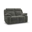 Emerson 2 Seater Electric Recliner Sofa in Plush Charcoal Fabric