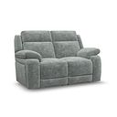 Emerson 2 Seater Sofa in Plush Silver Fabric