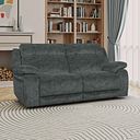 Emerson 3 Seater Electric Recliner Sofa in Dapple Grey Fabric