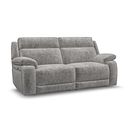 Emerson 3 Seater Electric Recliner Sofa in Luxe Grey Fabric