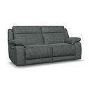 Emerson 3 Seater Electric Recliner Sofa in Miller Grey Fabric