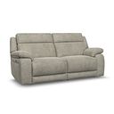 Emerson 3 Seater Electric Recliner Sofa in Miller Taupe Fabric