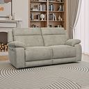 Emerson 3 Seater Electric Recliner Sofa in Miller Taupe Fabric