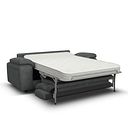 Emerson 3 Seater Sofa Bed in Miller Grey Fabric