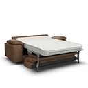 Emerson 3 Seater Sofa Bed in Ranch Brown Fabric