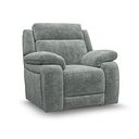 Emerson Armchair in Plush Silver Fabric