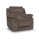 Emerson Electric Recliner Armchair in Dapple Chocolate Fabric