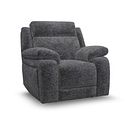 Emerson Electric Recliner Armchair in Luxe Charcoal Fabric